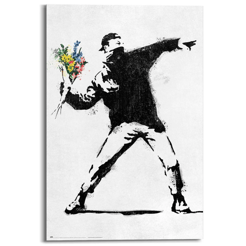 The distant descendant of Banksy’s Flower Thrower